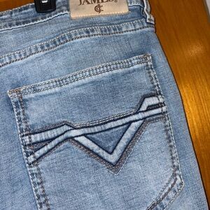 Cody James Jeans Sky Blue Denim with Chevron Pocket
